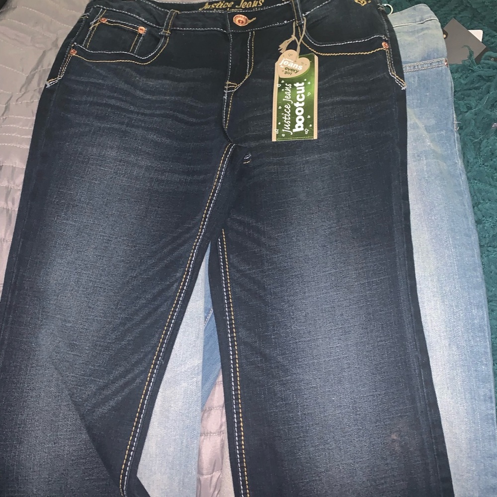 Justice BRAND NEW bootcut jeans